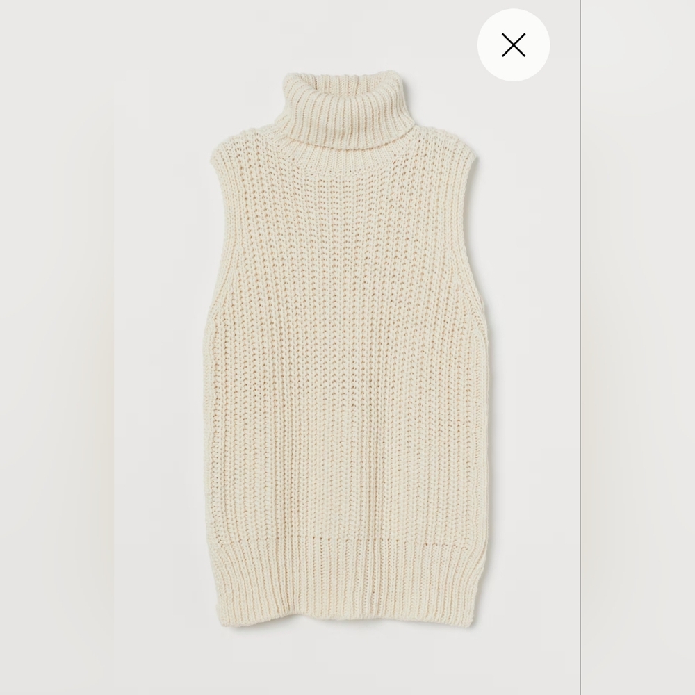 H&M sleeveless sweater wool blend sz. S
